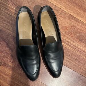 Everlane leather loafers, black, size 7.5